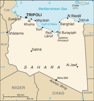 Karte Libyen