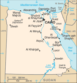 Karte Ägypten Landkarte