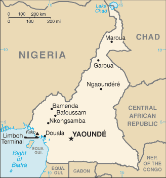 Landkarte Kamerun Karte