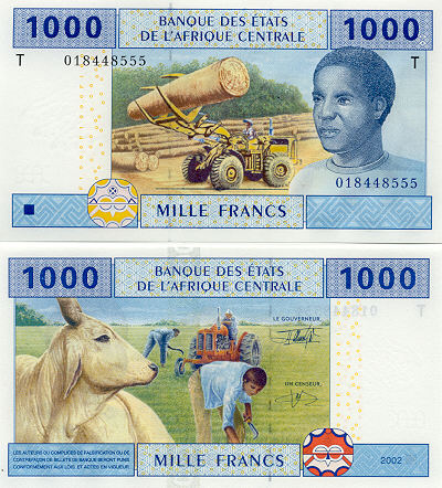 Banknoten Kongo