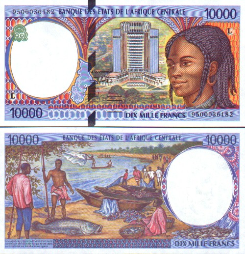 Banknoten Gabun
