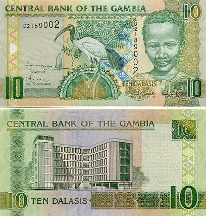Banknoten Gambia