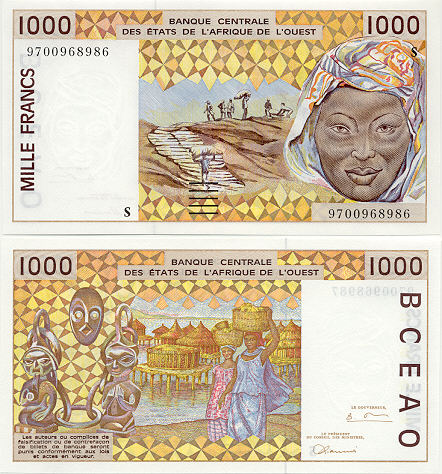 Banknoten Guinea Bissau