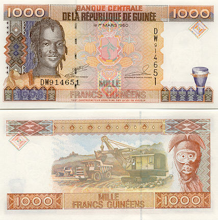 Banknoten Guinea