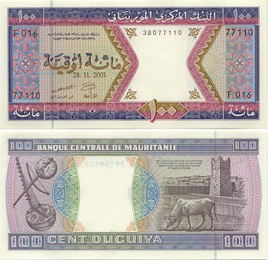 Banknoten Mauretanien