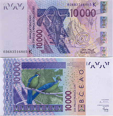 Banknoten Senegal