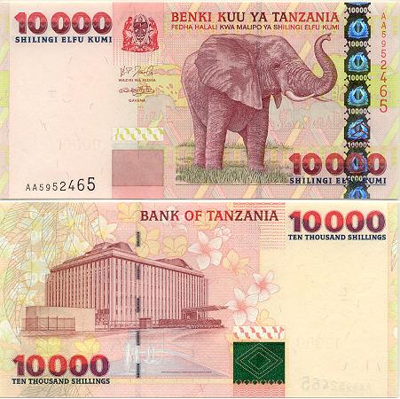 Banknoten Tansania