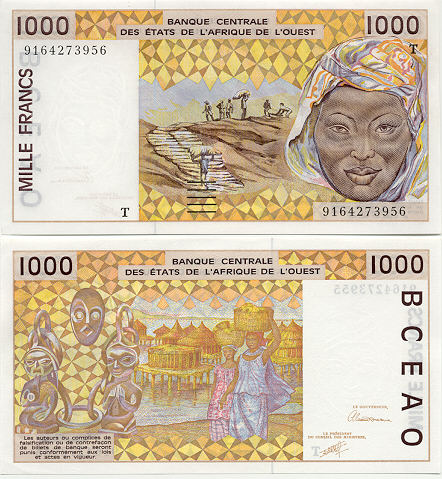 Banknoten Togo