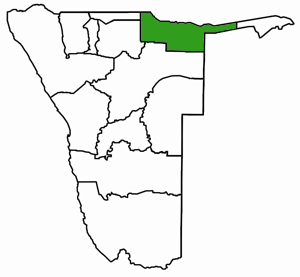 Kavango Karte