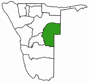Omaheke Namibia Karte