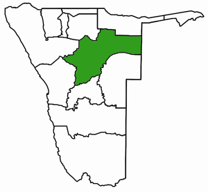 Otjozondjupa Namibia Karte