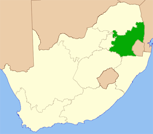 Mpumalanga Südafrika Karte