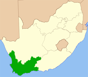 Westkap Südafrika Karte